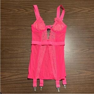 NEW Victoria’s Secret 34C Very Sexy Garter Slip Bustier Corset NWT